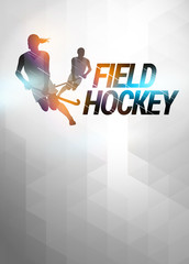 Wall Mural - Field hockey background