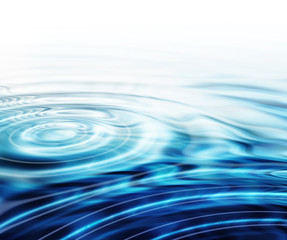 Wall Mural - drops in abstract water ripples - freshness concept