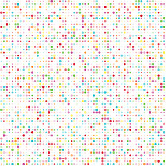 Poster - Seamless pattern with color circles