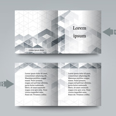 Brochure template with abstract background.