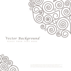 Poster - Abstract vector background with curls.