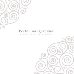 Poster - Abstract vector background with curls.