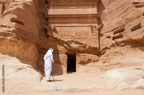 Fotografia, Obraz Saudian in Madaîn Saleh archeological site, Saudi Arabia
