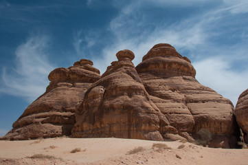 Wall Mural - Rock formations in Madaîn Saleh, Saudi Arabia