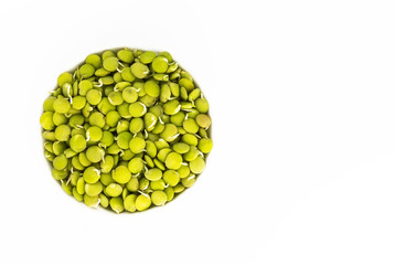 sprouted green lentils