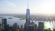Aerial Shot Of One World Trade Center Freedom Tower