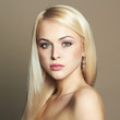 canvas print picture - Young blond woman.Beautiful Girl