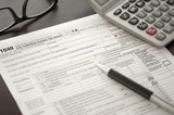 Fototapeta  - Individual Income Tax return form