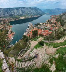 Poster - Kotor fortress and Bay