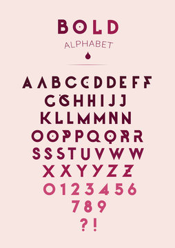 Vector Bold Alphabet