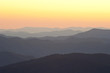 Layers of sunrise mountains in the Smokies.