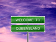 Queensland State Australia Sign
