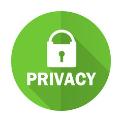Poster - privacy green flat icon