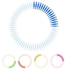 Poster - Preloader, circular shape. Segmented circle