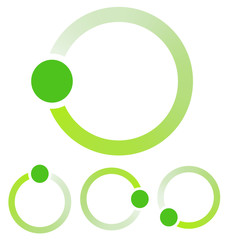 Poster - Preloader, circular shape. Segmented circle