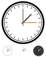 Clock, Clockface Vector. Time, Schedule Vector
