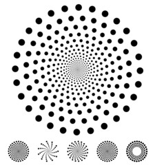 Wall Mural - Dots pattern. Vector elements made of circles. Vector design ele