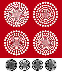 Poster - concentric dot elements