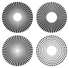 Poster - Different radial, concentric elements