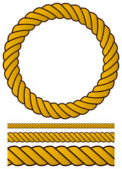 Poster - Rope vector set.
