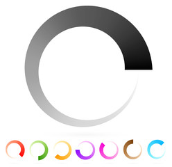 Poster - Preloader, buffer shape or progress indicator (eps10)