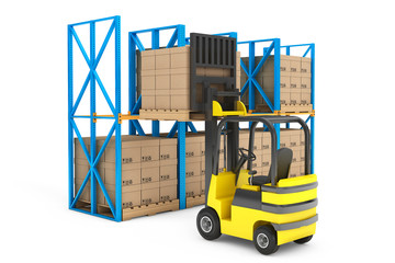 Aufkleber - Forklift truck work in warehouse