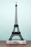 Fototapeta Boho - Old Style Photo. Eiffel tower statue