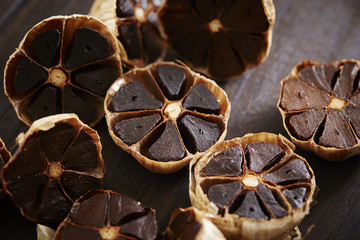 Canvas Print - black garlic