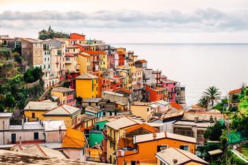 Canvas Print - View of Manarola