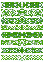 Wall Mural - floral celtic borders with traditional ornament