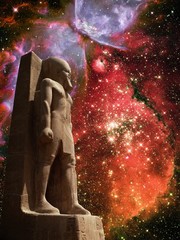 Wall Mural - ramses ii, magellanic cloud and butterfly nebula (elements of th