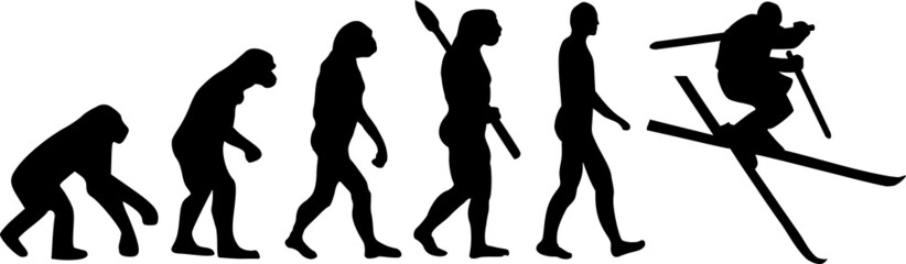 Poster - Ski Jump Evolution