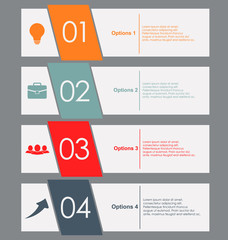 Poster - Set of colored banners