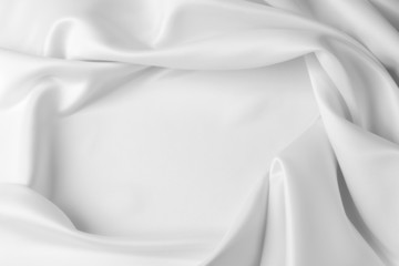 White silk fabric material background