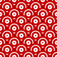 Aufkleber - Seamless Pattern with Overlapping Circles