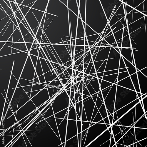 Zdjęcie XXL Czarno-białe Losowe linie abstrakcyjne tło
