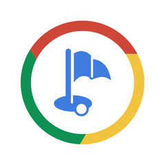 Sticker - Vector Chrome Icon