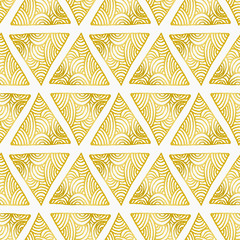 Poster - abstract triangles seamless pattern