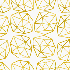 Poster - abstract polygons seamless pattern