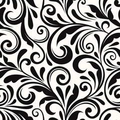 Wall Mural - vintage seamless floral pattern. vector illustration.