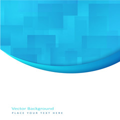 Poster - abstract vector background with transparent rectangle