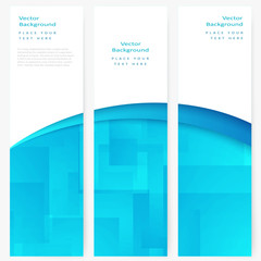 Poster - set of abstract template banner