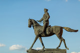 Fototapeta  - Marshal Zhukov on horseback