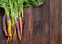 Fresh Organic Rainbow Carrots