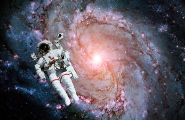 Wall Mural - astronaut spaceman galaxy spiral