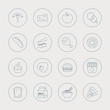 © vectorchef - food line icon set
