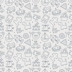 toy line icon pattern set