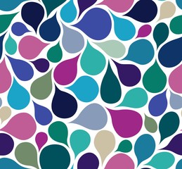 Wall Mural - water drop seamless pattern