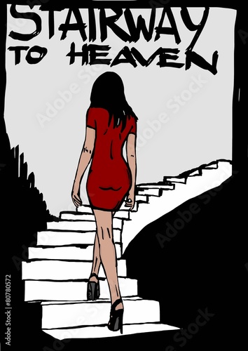 Naklejka na szybę Stairway to heaven