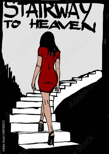 Fototapeta na wymiar Stairway to heaven